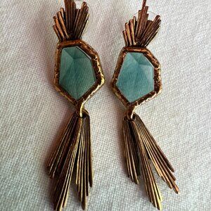 Oscar de la Renta Crystal drop earrings for pierced ears